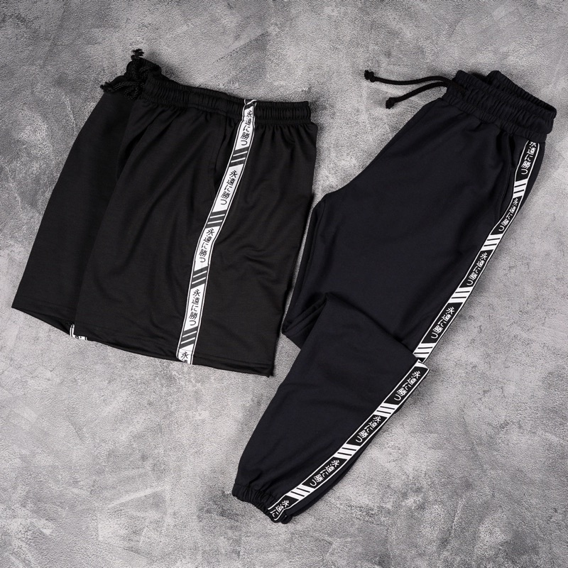 Celana Jogger Pants Distro List Motif Jepang | Shopee Indonesia