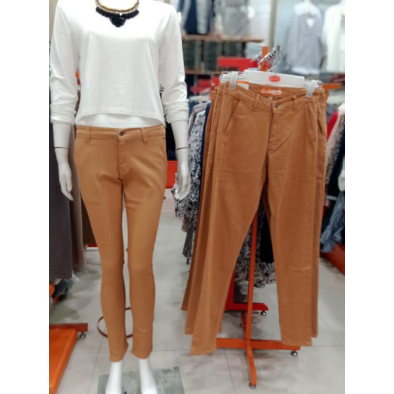 Jual Celana Jeans Coklat Wanita Dual Jeans | Shopee Indonesia