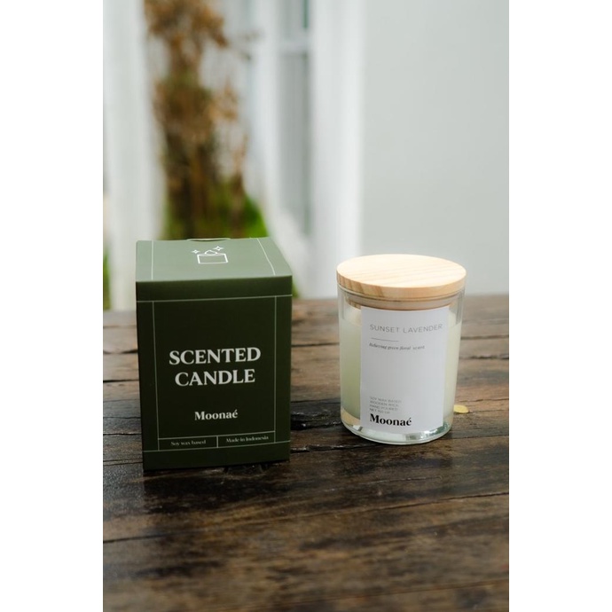 Jual Sunset Lavender Scented Candles (Moona x Bocah Indonesia) Shopee