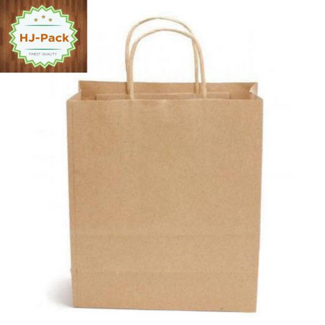 Jual Paperbag Coklat Polos Ukuran 22X6X32 Paperbag Polos Uk 22X6X32 Minimal Order 20Pcs Dan Kelipatan 20 | Shopee Indonesia