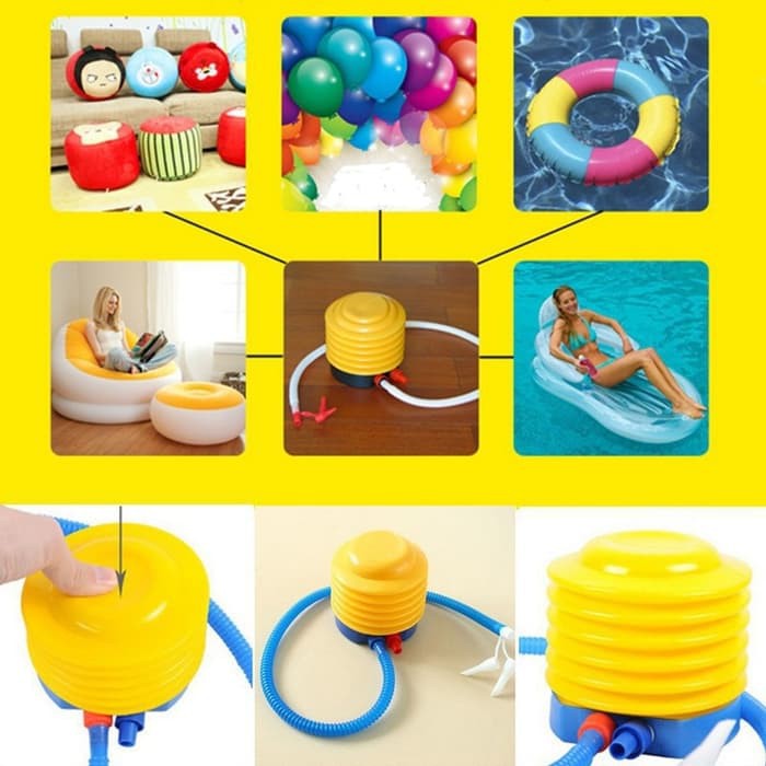 Jual Pompa Angin Injak Manual Kaki Air Pump Ban Renang, Bak Mandi Bayi, Balon, Kasur, Gym Ball, Kolam | Shopee Indonesia