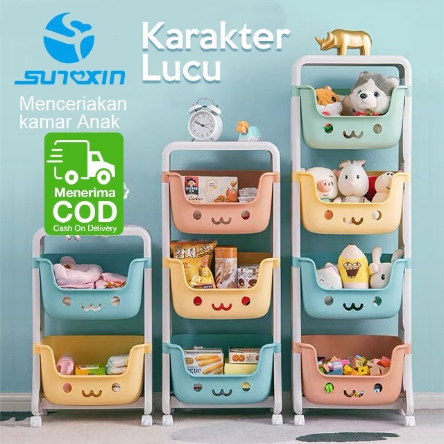 Jual Rak Penyimpanan Mainan Anak Rak Susun Multifungsi Rak Susun Serbaguna | Shopee Indonesia