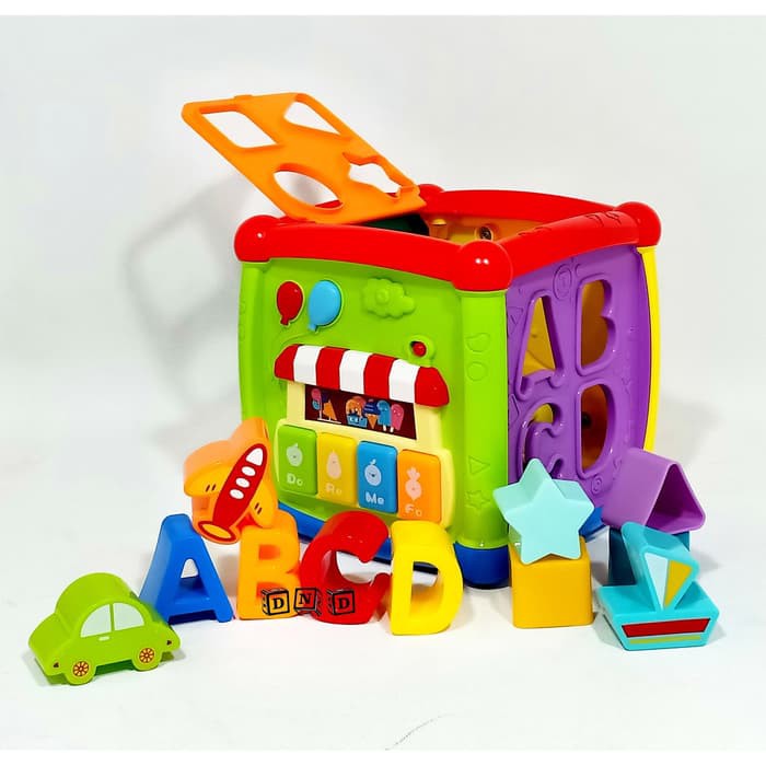 Jual Must Have!! Mainan Anak 1 Tahun Playgro Elephant Shape Sorter Ter Sv882 Fancy Cube Kotak Pas Sort | Shopee Indonesia