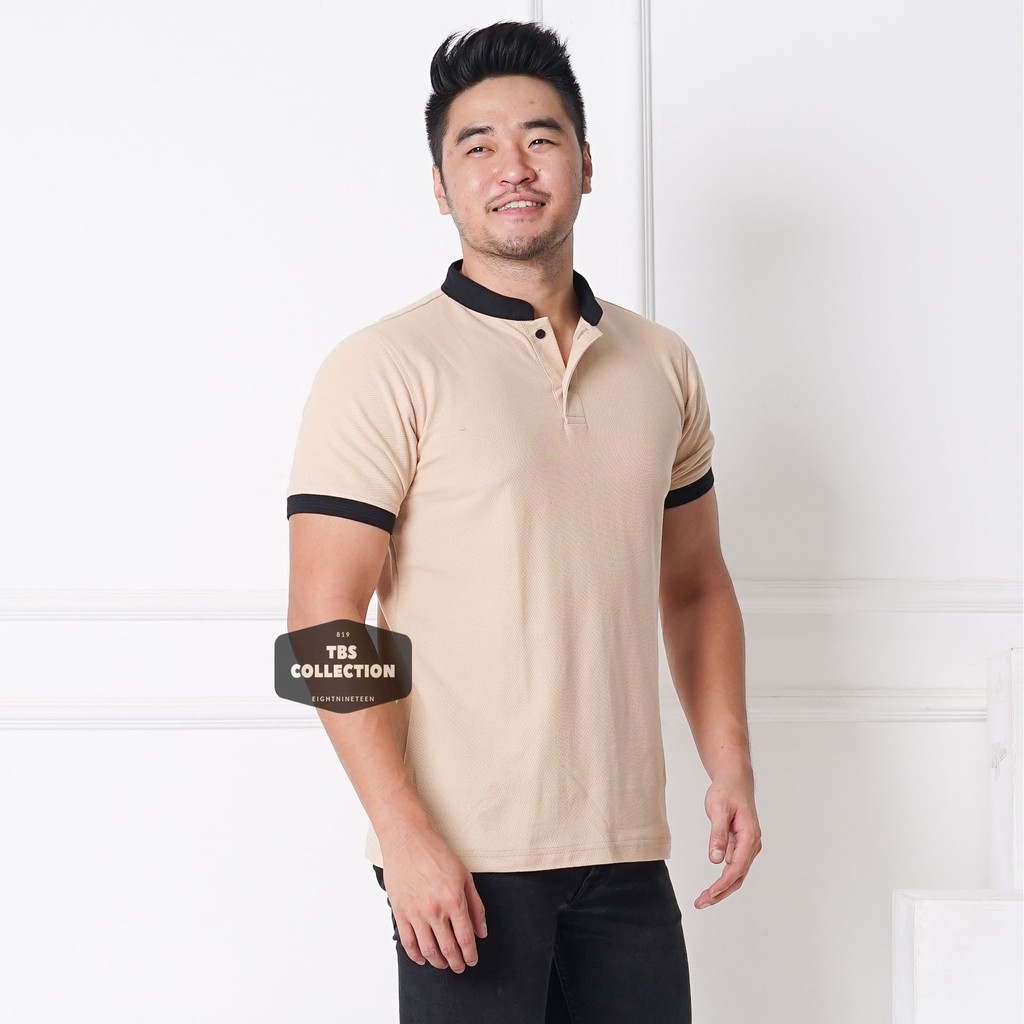 Jual Kaos Polo Shirt Kerah Shanghai Polos Coklat Susu Mocca Polo Shirt Pria Lengan Pendek Ready Big Size | Shopee Indonesia