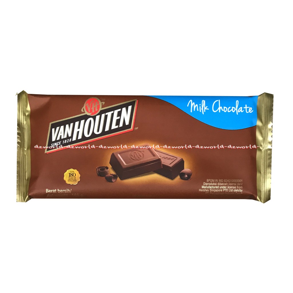 Jual Vanhouten Full Cream Milk Chocolate 165Gr Cokelat Van Hoten Vanhoten | Shopee Indonesia