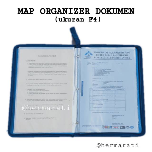 Jual Map Organizer dokumen 60 lembar "ANTI AIR" dokumen keeper Indonesia