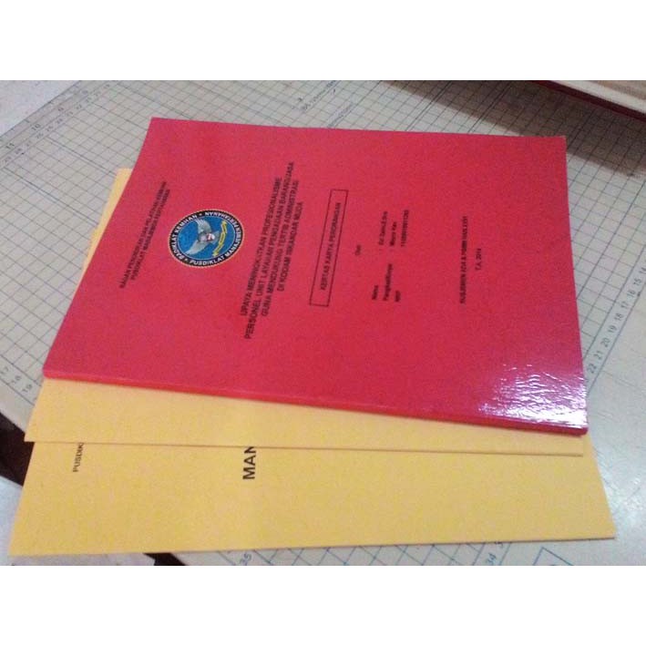Jual Jasa Print Jilid !! Jilid Laminating/Softcover/Hardcover Skripsi, Makalah, Dll Indonesia|Shopee Indonesia