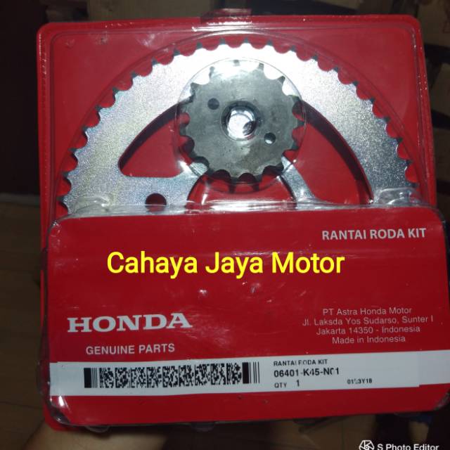 Jual Paket Gear atau gir set paket cbr 150 led atau cbr 150 new 06401