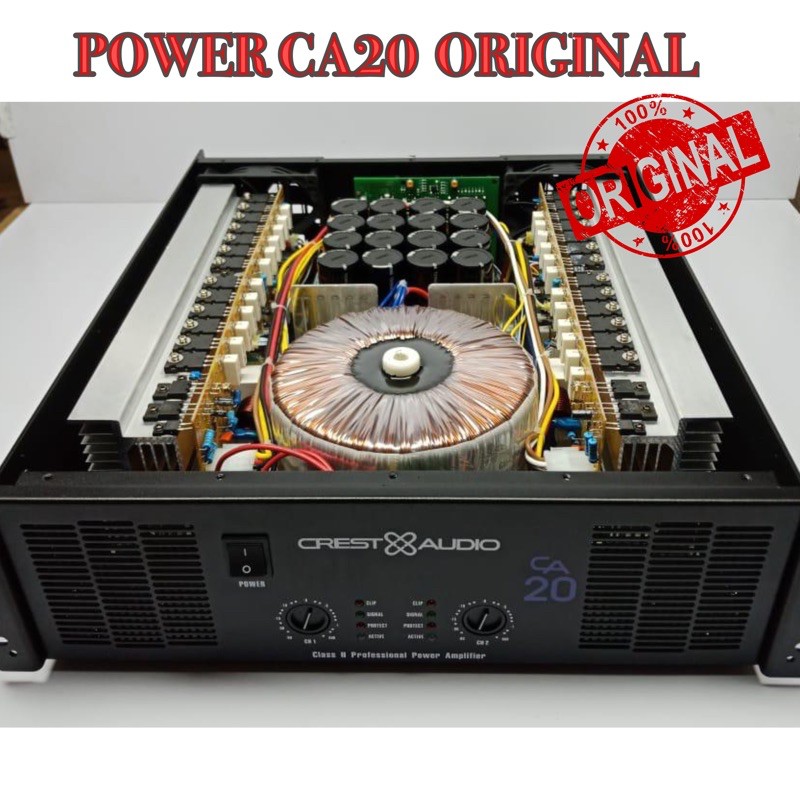 Jual POWER AMPLIFIER CREST AUDIO CA20 CA 20 ORIGINAL