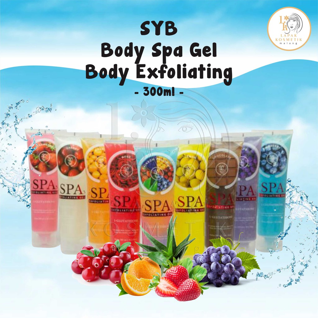 Jual SYB BODY SPA GEL BODY EXFOLIATING GEL SYB 300 ML Indonesia