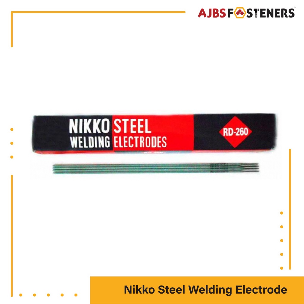 Jual NIKKO STEEL Welding Electrode Kawat Las RD 260 AJBS Fasteners Indonesia