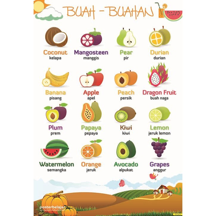 Gambar Buah Untuk Paud