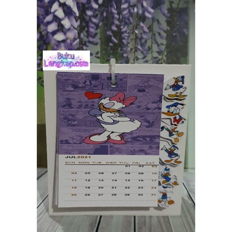 Jual Kalender Meja Donald Duck 01 2021 Indonesia|Shopee Indonesia
