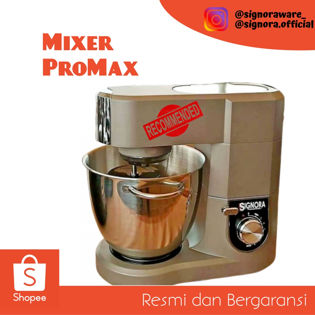Jual Signora Mixer Promax 6.7 Liter untuk total adonan 2 kg Shopee