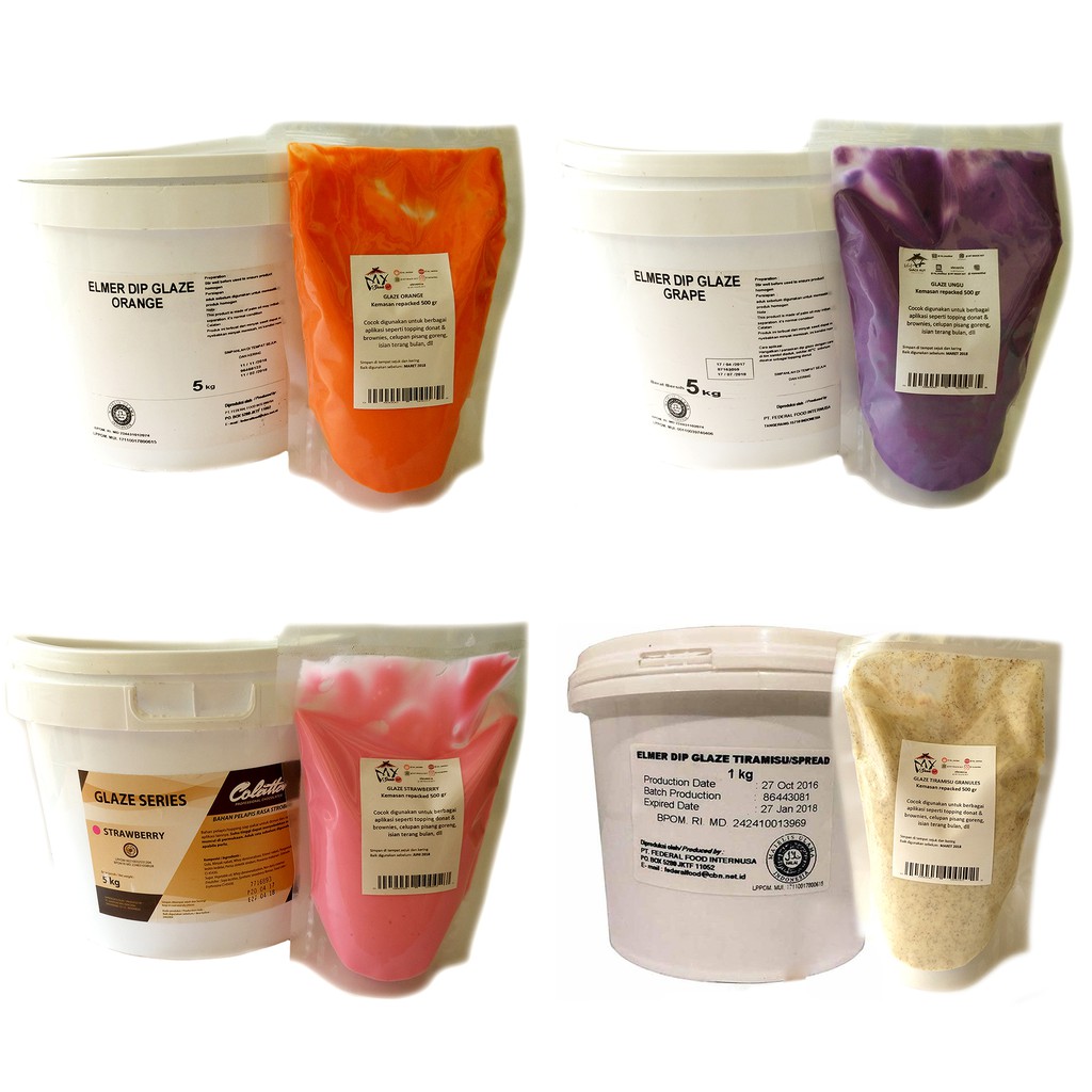 GLAZE 500GR TOPPING DONAT TOPPING PISANG COKLAT NUGGET SAUS