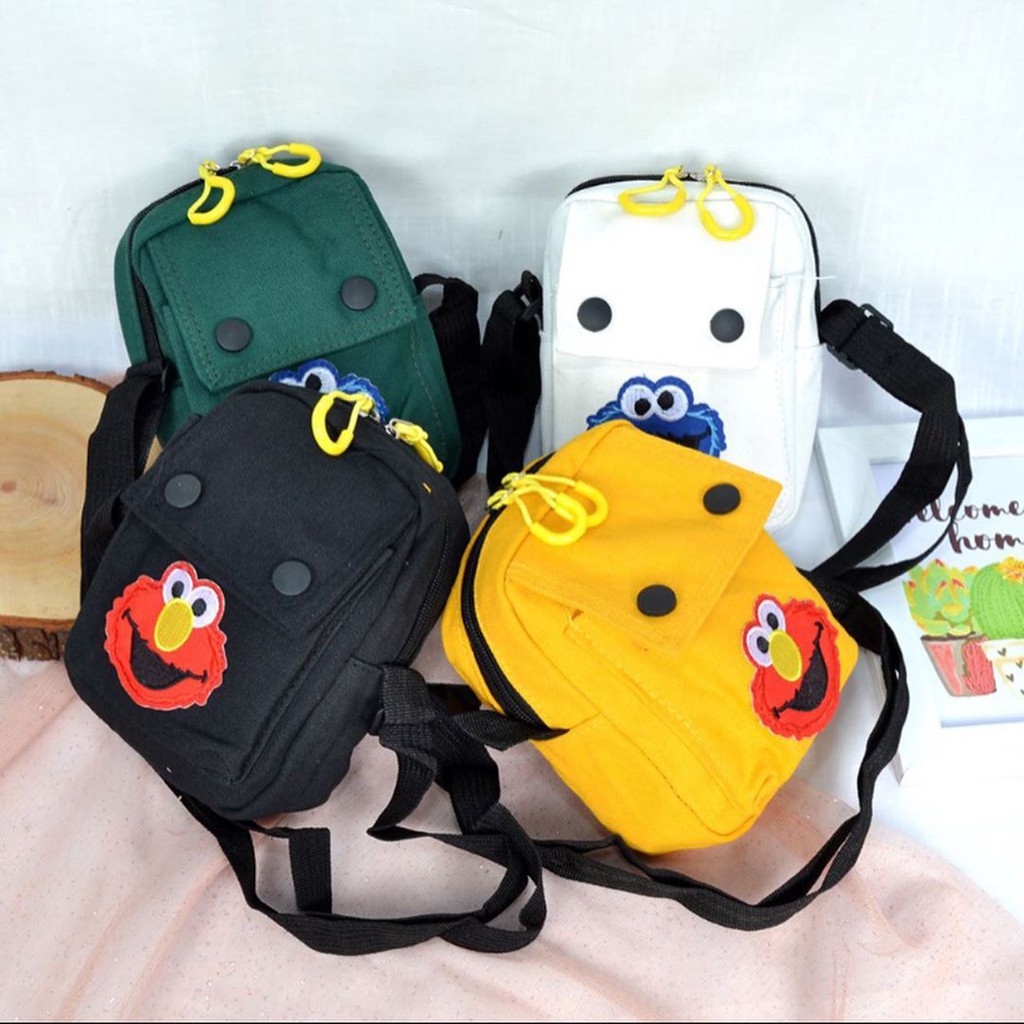 Elmo Sling Bag/Sling Bag/Gambar 1/Ready Stock/Tas Wanita/Tas Korea