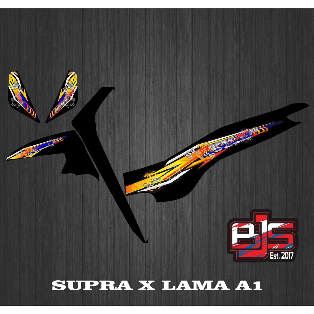 stiker variasi striping list motor supra x lama wave x a1 | Shopee Indonesia