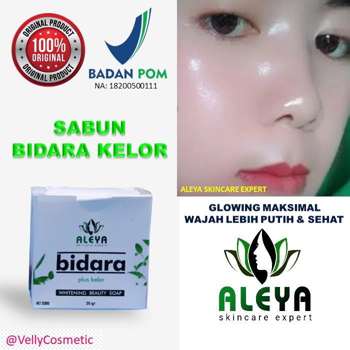 "ALEYA" SABUN BIDARA KELOR PEMUTIH WAJAH GLOWING PENGHILANG JERAWAT
