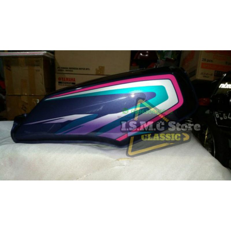 Jual tangki RX king RX K 1995/1996/1997 warna hitam semu ungu / hitam