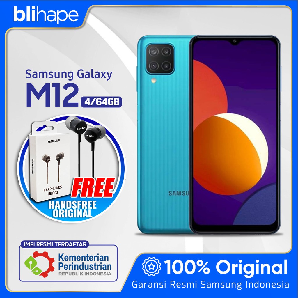 Samsung M12 3/32 4/64 GB HP Murah Smartphone Galaxy 4G