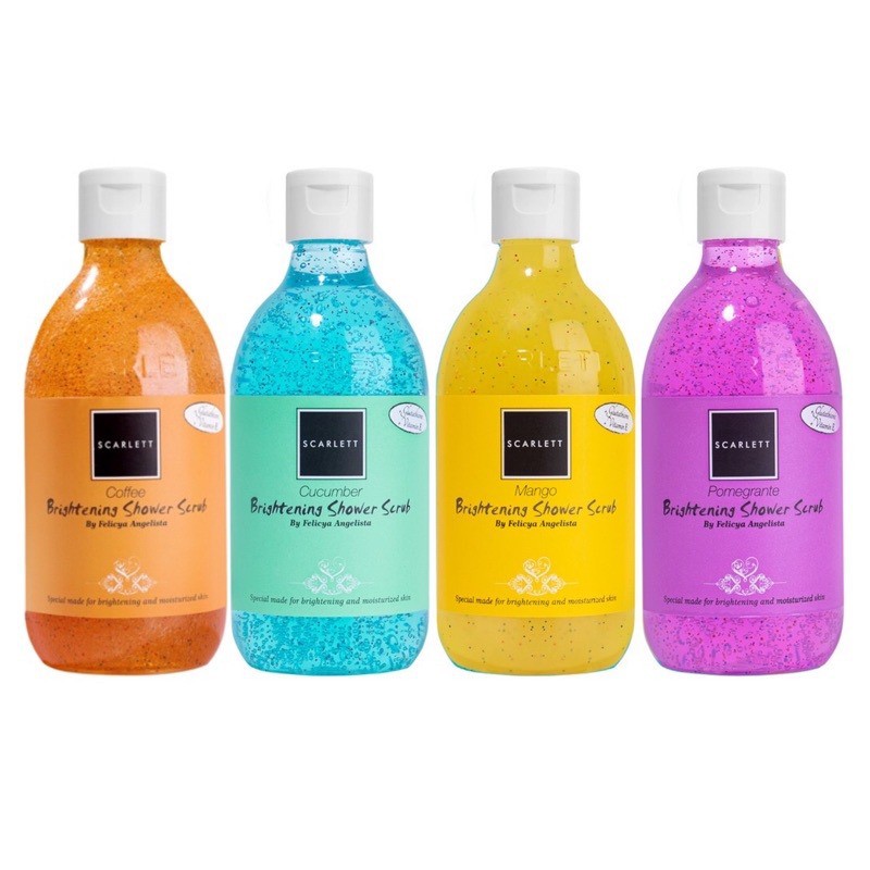Jual BODY SCRUB SCARLETT WHITENING SHOWER SCRUB BPOM BY FELICYA
