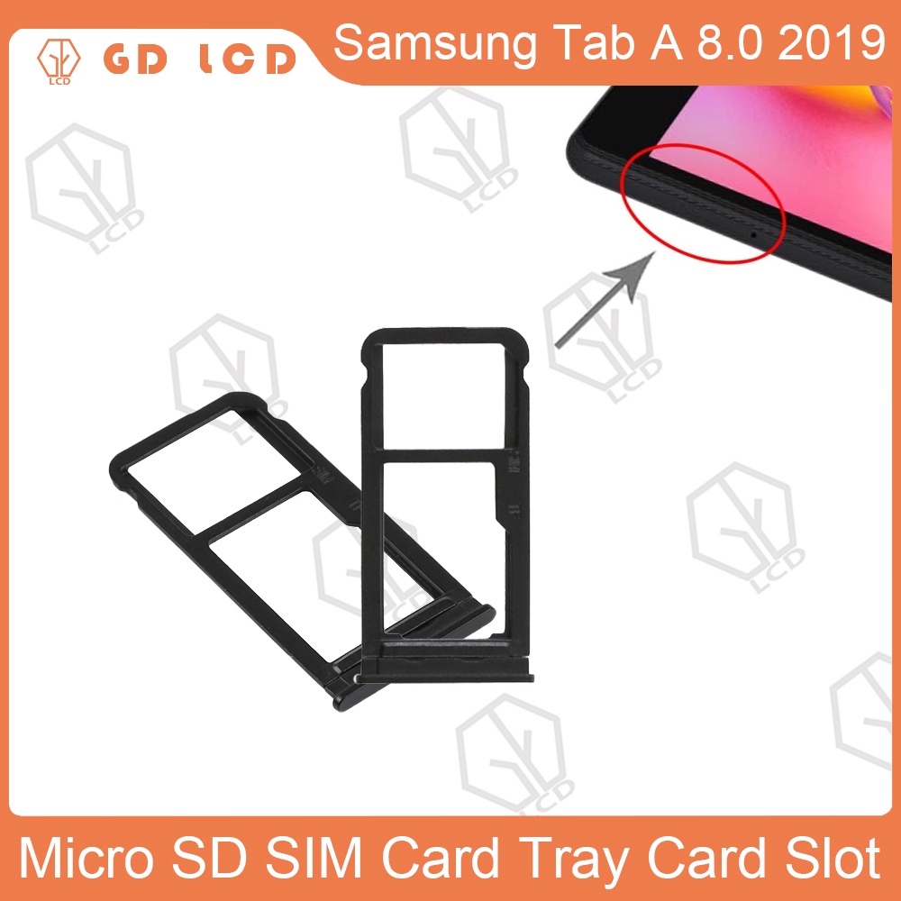 Jual Sim Card Tray For Samsung Galaxy Tab A 8.0 2019 Sm-T295 Sim Micro Sd Card Adapters | Shopee Indonesia