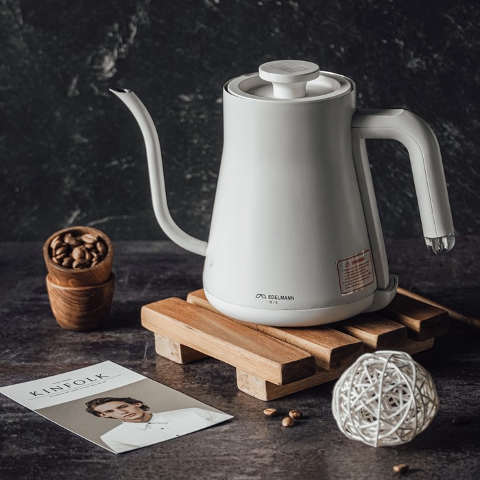 Jual EDELMANN Electric Gooseneck Kettle Temperature Control 600ml