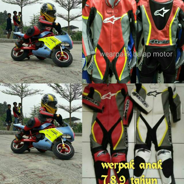 Jual Wearpack Balap Anak-Anak Minigp Full Protector | Shopee Indonesia