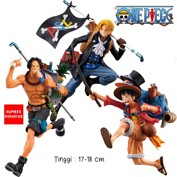 Set Action Figure One Piece Tiga Saudara Luffy Ace Sabo Petualang | Shopee  Indonesia