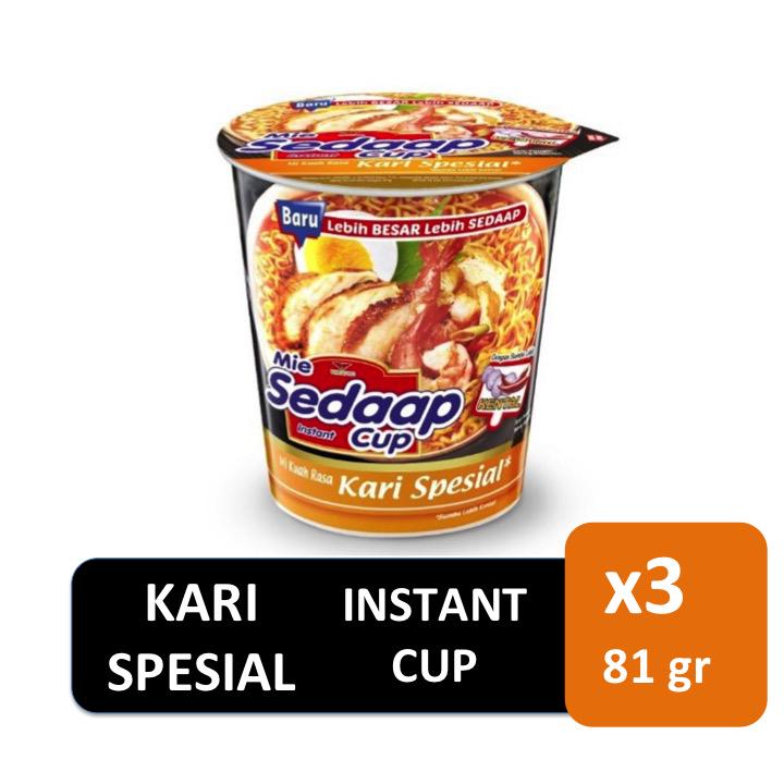 Mie Sedaap Kari Spesial Cup 81 gr x3 Shopee Indonesia