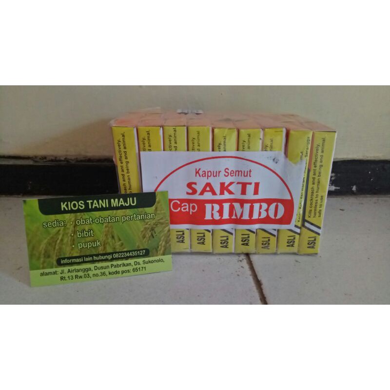 kapur semut sakti cap rimbo / kapur semut / kapur kecoa / kapur murah |  Shopee Indonesia