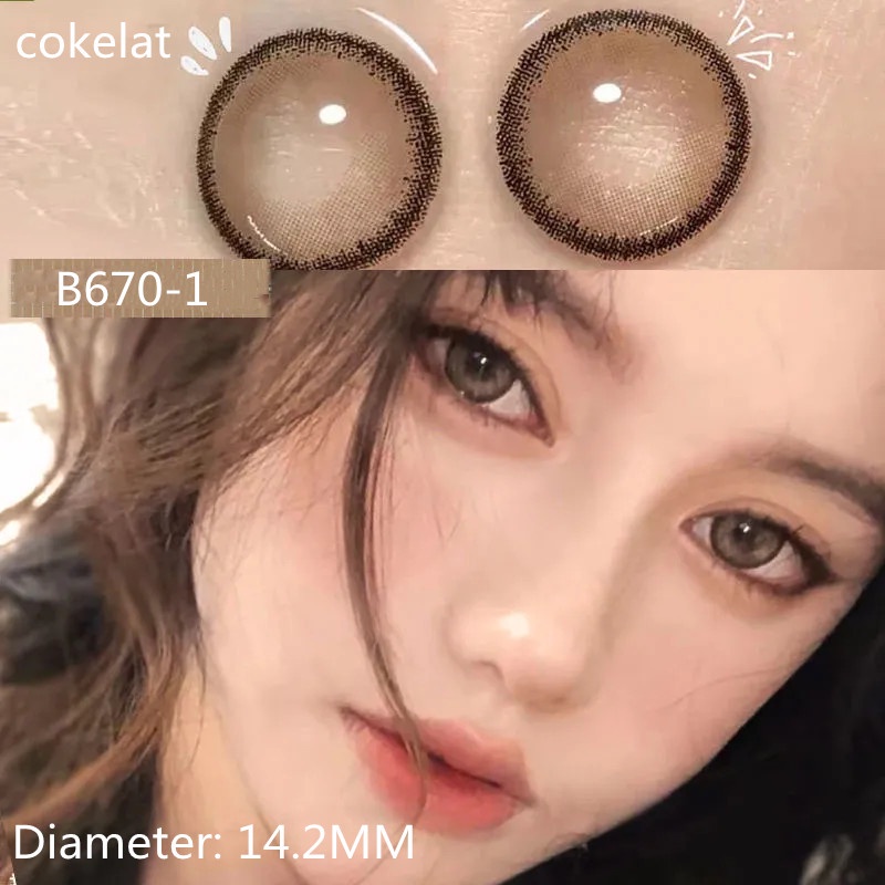 Jual （Cod）1 Pasang Lensa Kontak Warna Diameter 16Mmsoftlenssoftlens Matasoftlens Mata Korea | Shopee Indonesia