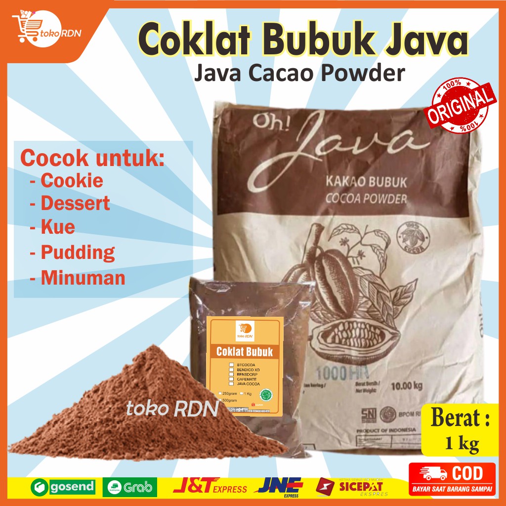 Jual Coklat Bubuk Cokelat Java Cocoa Powder Kiloan - Original Java Cocoa Powder | Shopee Indonesia