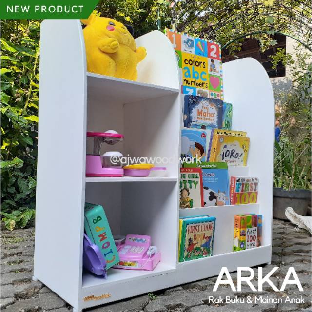 Jual Rak Buku Mainan Anak Arka Ajwawoodwork | Shopee Indonesia