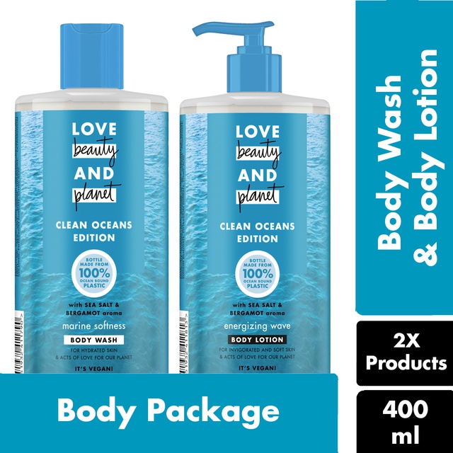 Jual Love Beauty And Ocean Body Package (Body Wash & Body Lotion