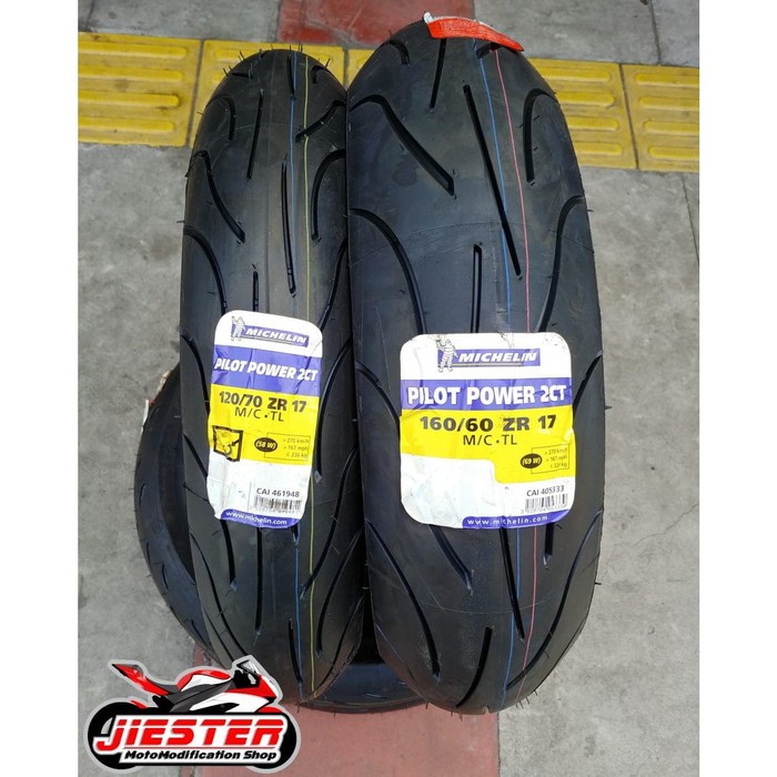 Jual Michelin Pilot Power 2Ct 120 70 160 60 Ring 17 Ban 1Set | Shopee Indonesia