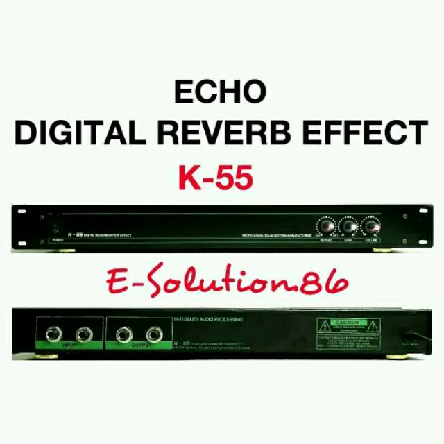 Jual Echo Digital Reverb Effect K55 HIFidelity Professional Audio