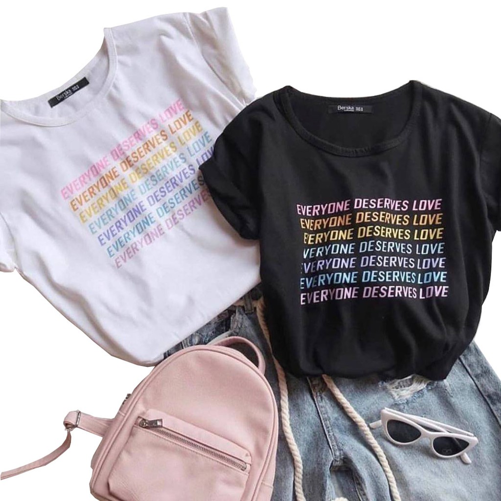 BAJU KAOS "EVERYONE" KAOS OVERSIZE Shopee Indonesia