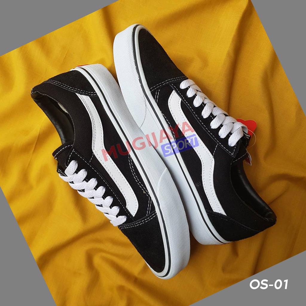 Siap Kirim Sepatu Vans Oldskool Bw N All White Sket Sekolah Olahraga