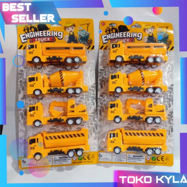 Jual Mainan Mobil Truck Engineering Truck Set 4 In 1 Mobil Mobilan Terbaru Mainan Anak Laki Laki | Shopee Indonesia