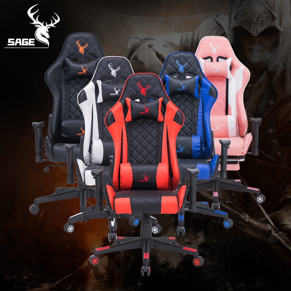 SAGE Gaming Chair Kursi gamer bangku game 180 derajat SG