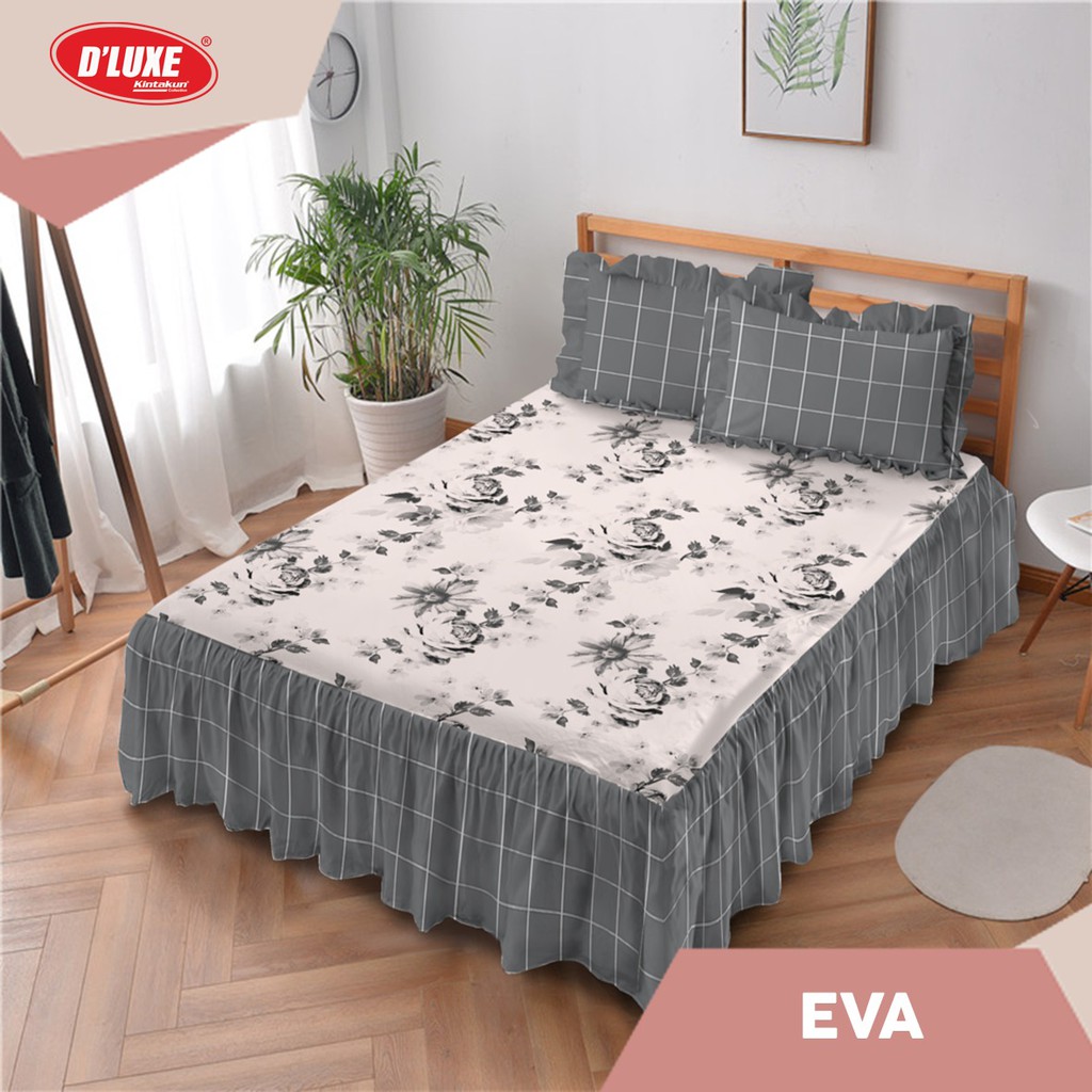 Sprei set rumbai / renda pengantin motif minimalis duluxe
