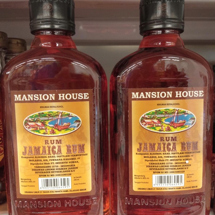Jual Jp0584 Jamaica Rum Mansion House 250 Ml Shopee Indonesia