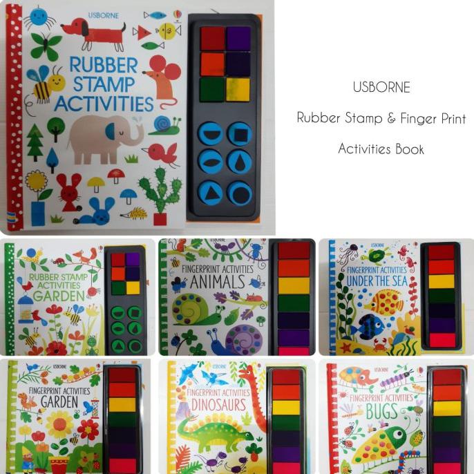 Jual Termurahh Usborne Rubber Stamp & Finger Print Activities Book - Bugs Indonesia|Shopee Indonesia