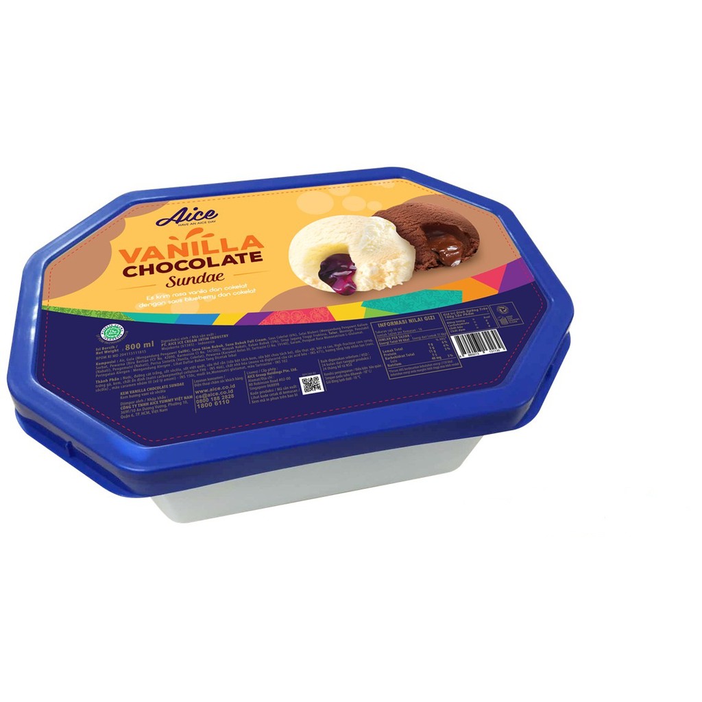 Jual Aice Chocolate Vanila Sundae | Shopee Indonesia