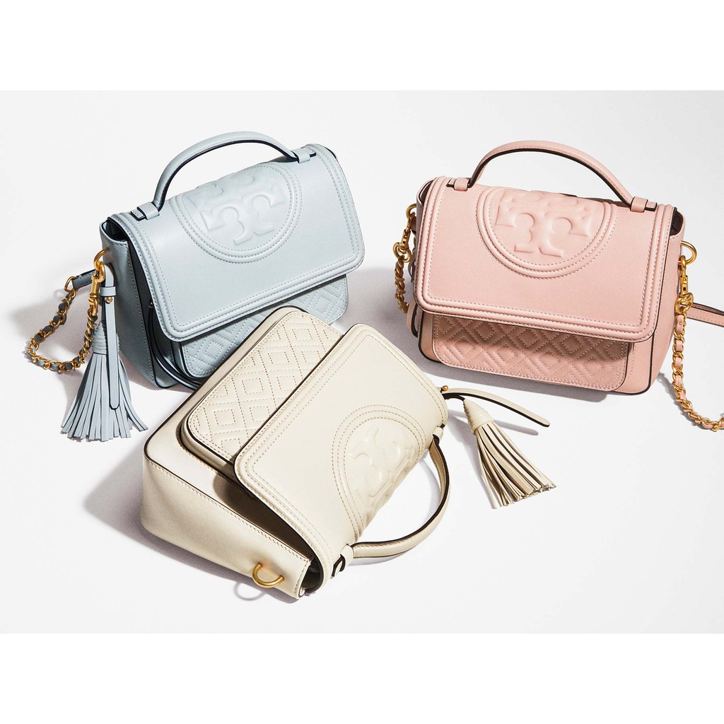 Tory Burch Fleming Satchel Tas Wanita Original Shopee UK