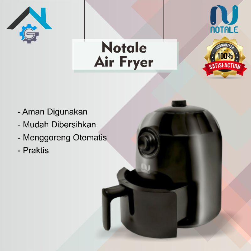 Jual Notale Air Fryer Penggoreng Tanpa Minyak 2L Original Shopee