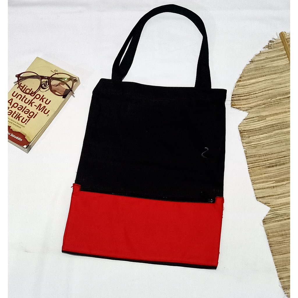 Tote Bag/Tas Kulia Sekolah Priya Wanita Canvas/Should Canvas Tote/Tote