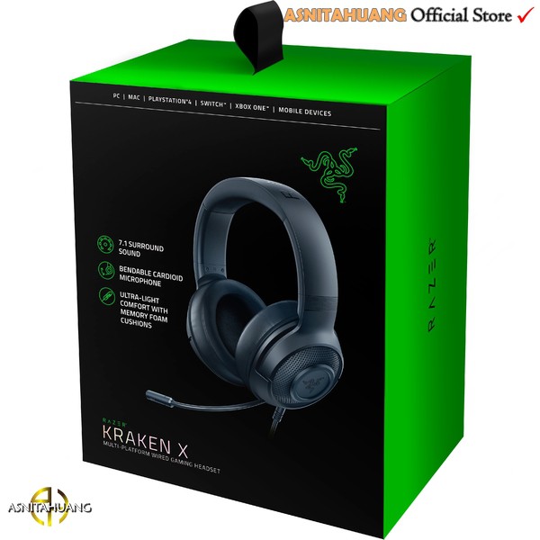 Jual Razer Kraken X Multi Platform Wired Gaming Headset (Pc/Gaming) | Shopee Indonesia