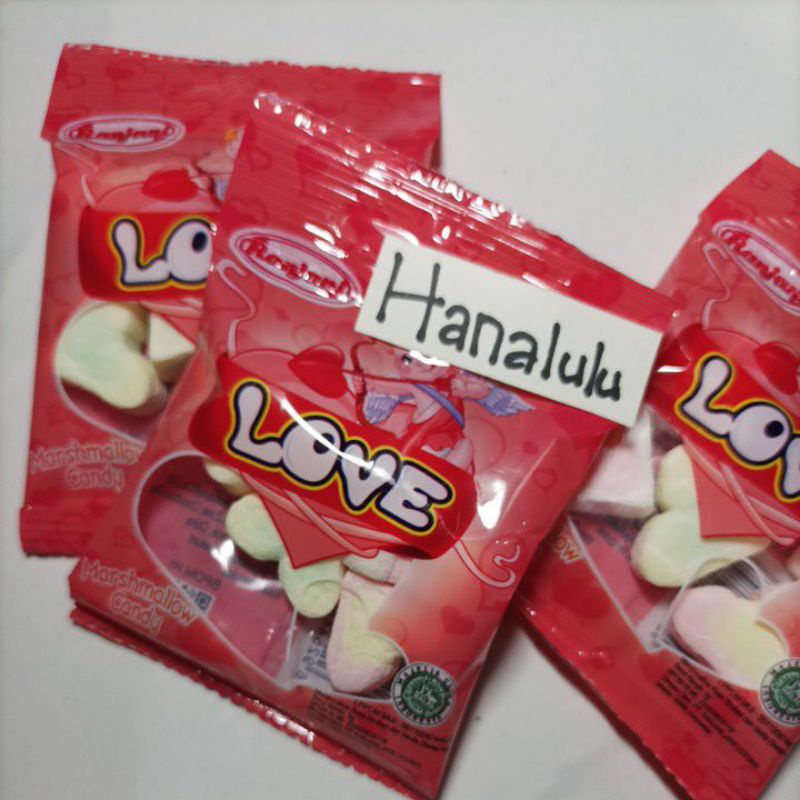 Jual Ranjani Love Marshmallow Candy 5g Jajanan Unik Shopee Indonesia
